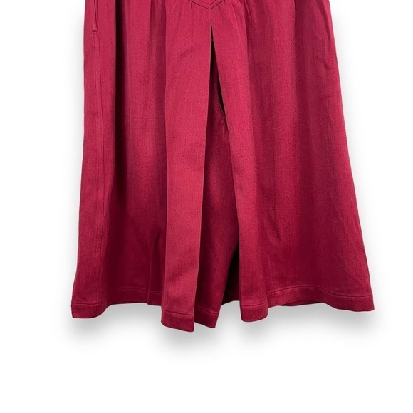 Christian Dior Sport Skirt Womens Small Red Scarlet Midi Wide Leg Culotte Shorts - Picture 7 of 15